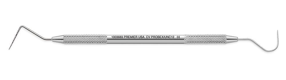 Premier Dental 1003683 Double End W UNC12 Probex Probe With Round Handle Premier Dental 1003683 Double End W UNC12 Probex Probe With Round Handle